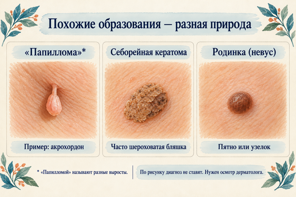 Сравнение трёх кожных образований.png